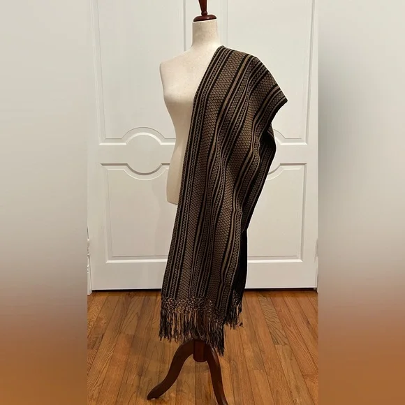 Traditional Mexican rebozo from Oaxaca Mex. Mexican shawl! - Picture 9 of 9